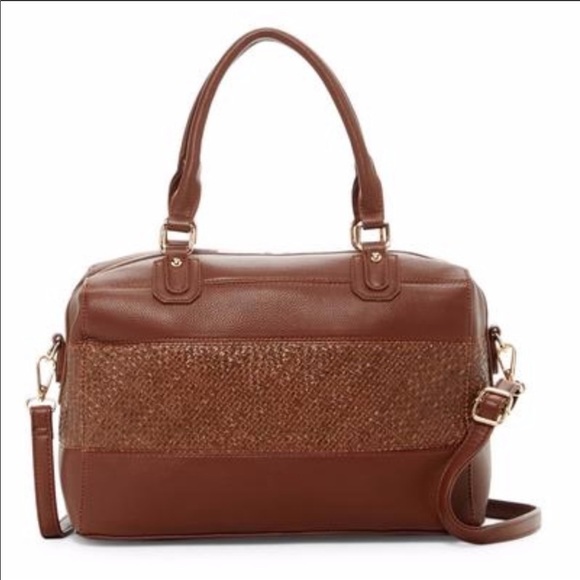 1 LEFT💕Two-Tone Brown Satchel 💕 - Picture 2 of 7